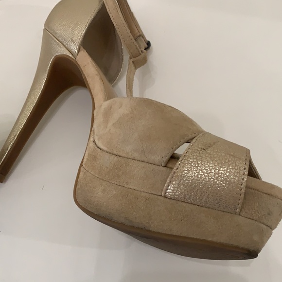 Jessica Simpson Suede and Leather Heels Size 9.5 - Picture 6 of 15